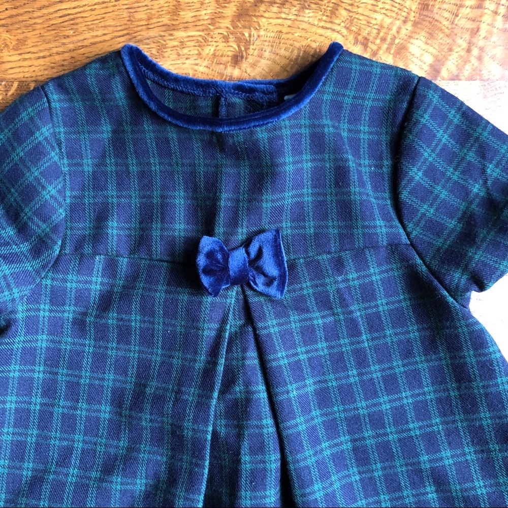 Blackwatch Plaid Baby Dress, Sz 18 months